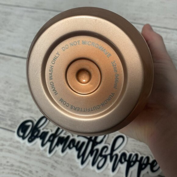 Buc-ee's Viral Leopard Cheetah Rose Gold Reusable Water Bottle - Picture 6 of 9